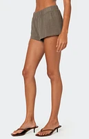 Edikted Harleigh Linen Look Shorts