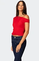 Edikted Jenny Scrunched Asymmetric Top