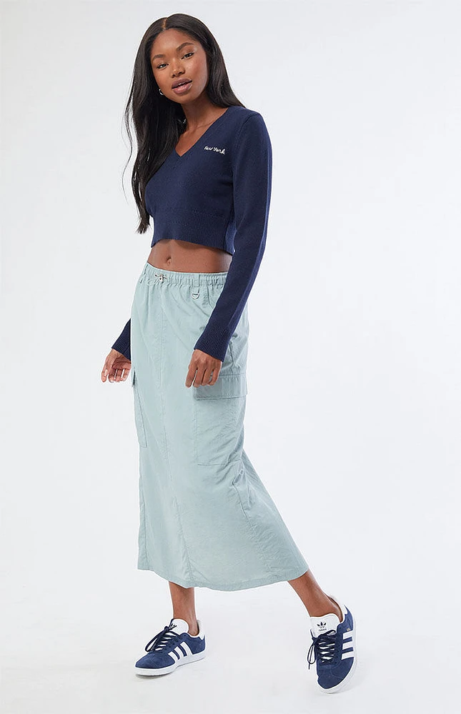 PacSun Bungee Cargo Midi Skirt