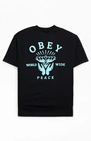 Obey Lotus With Hands T-Shirt
