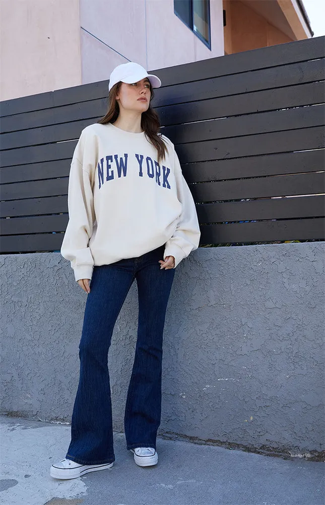 Womens New York Boyfriend Hoodie White, John Galt Hoodies & Sweatshirts