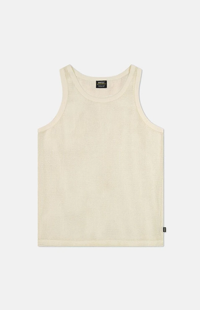 WeSC America Inc Cream Mesh Tank Top