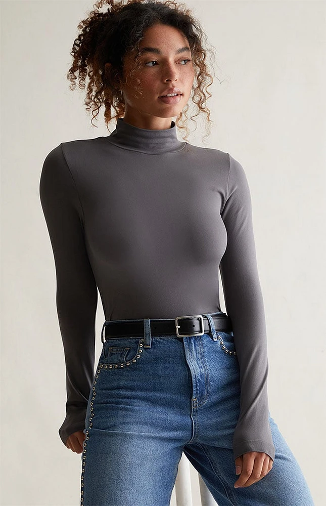 Luxe High Neck Long Sleeve Top