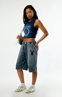 Playboy By PacSun Drawstring Denim Jorts