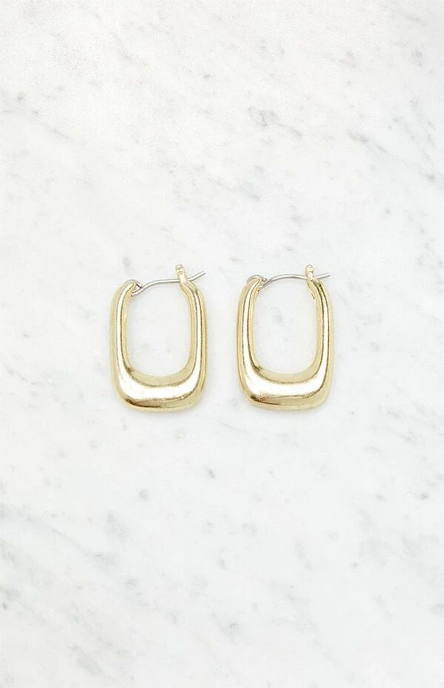John Galt Rectangle Hoop Earrings