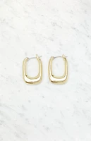 John Galt Rectangle Hoop Earrings