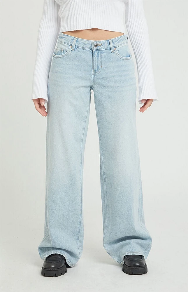 PacSun Casey Light Indigo Low Rise Baggy Jeans