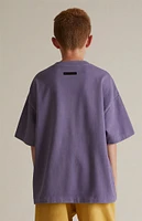 Fear of God Essentials Kids Lavender Heavy T-Shirt