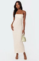 Edikted Lynn Ribbed Maxi Dress