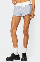 Edikted Isolde Scrunch Waist Sweat Shorts