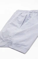 PacSun Light Blue Collegiate 6.5" Swim Trunks