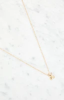 LA Hearts K Initial 14K Gold Plated Necklace
