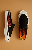 Vans x A$AP Worldwide Black & Red Classic Slip-On Mule Shoes