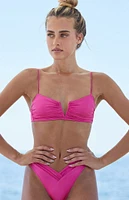 PacSun Eco Pink Ocean Shine Bralette Bikini Top