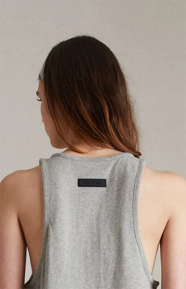 Fear of God Essentials Women's Dark Heather Oatmeal Tank Top