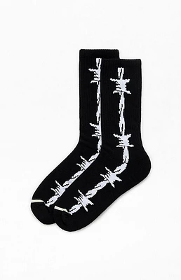 Pacsun Barbed Wire Crew Socks