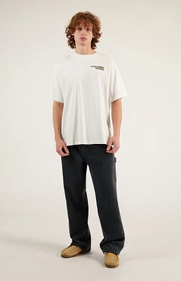 Pacsun Washed Black Corduroy Baggy Carpenter Pants