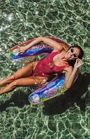 Pool Candy Large Classic Rainbow Glitter Sun Chair