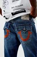 True Religion Ricky Straight Flap Logo Jeans