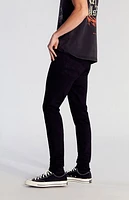 Pacsun High Stretch Black Stacked Skinny Jeans