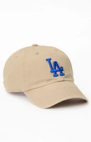 47 Brand Khaki LA Dodgers Clean Up Dad Hat