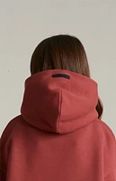 Fear of God Essentials Kids Crimson Fleece Hoodie