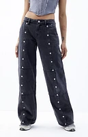 Pacsun Casey Black Low Rise Seam Baggy Jeans