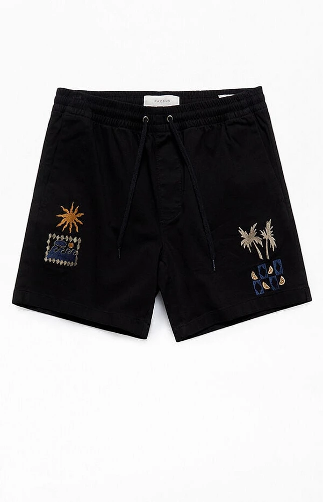 Pacsun Reed Printed Volley Shorts