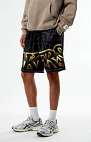 Mitchell & Ness LA Lakers Big Font Mesh Basketball Shorts