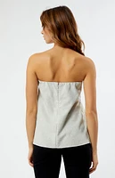 WEWOREWHAT Strapless A-Line Tube Top