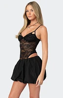 Edikted Strappy Sheer Lace Bodysuit