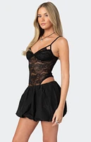 Edikted Strappy Sheer Lace Bodysuit