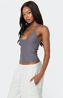 Edikted Racer Back Halter Top