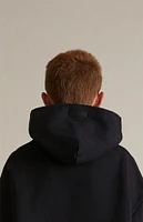 Fear of God Essentials Kids Black Heavy Fleece Hoodie