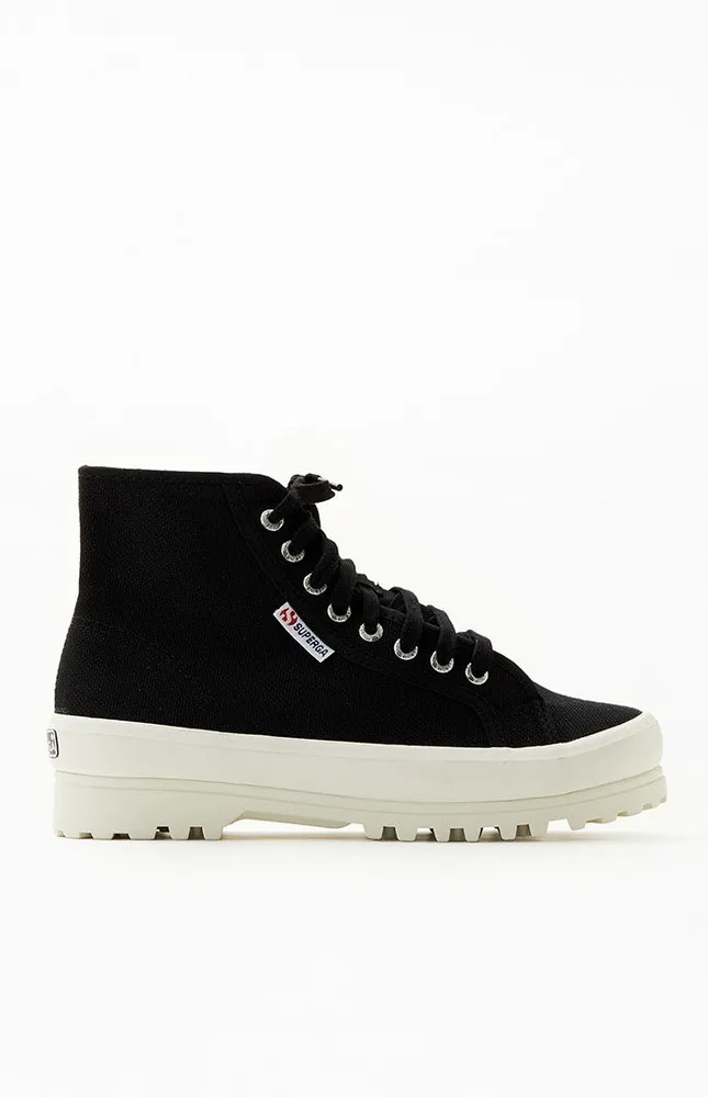 Superga Women's Black 2341 Alpina High Top Sneakers