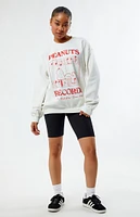 Peanuts Records NYC Notes Crew Neck Sweatshirt