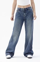 PacSun Casey Dark Tint Low Rise Baggy Jeans