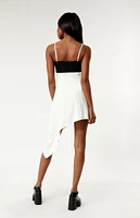 WEWOREWHAT Lace Asymmetrical Slip Dress