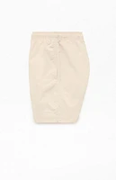 Pacsun Oatmeal Solid Collegiate 6.5" Swim Trunks