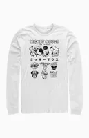 Mickey Mouse Icons Long Sleeve T-Shirt