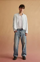 RARE DNM EDIT Light Blue Back Panel Baggy Jeans