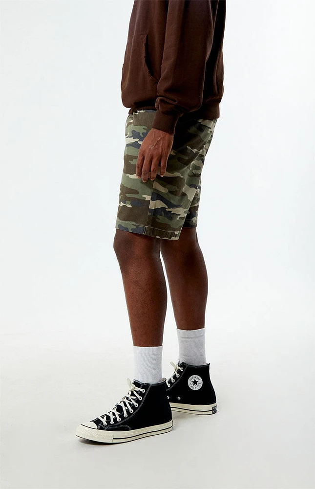 PacSun Eco Camouflage Twill Volley Shorts