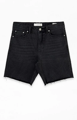 Black Denim Cutoff Shorts