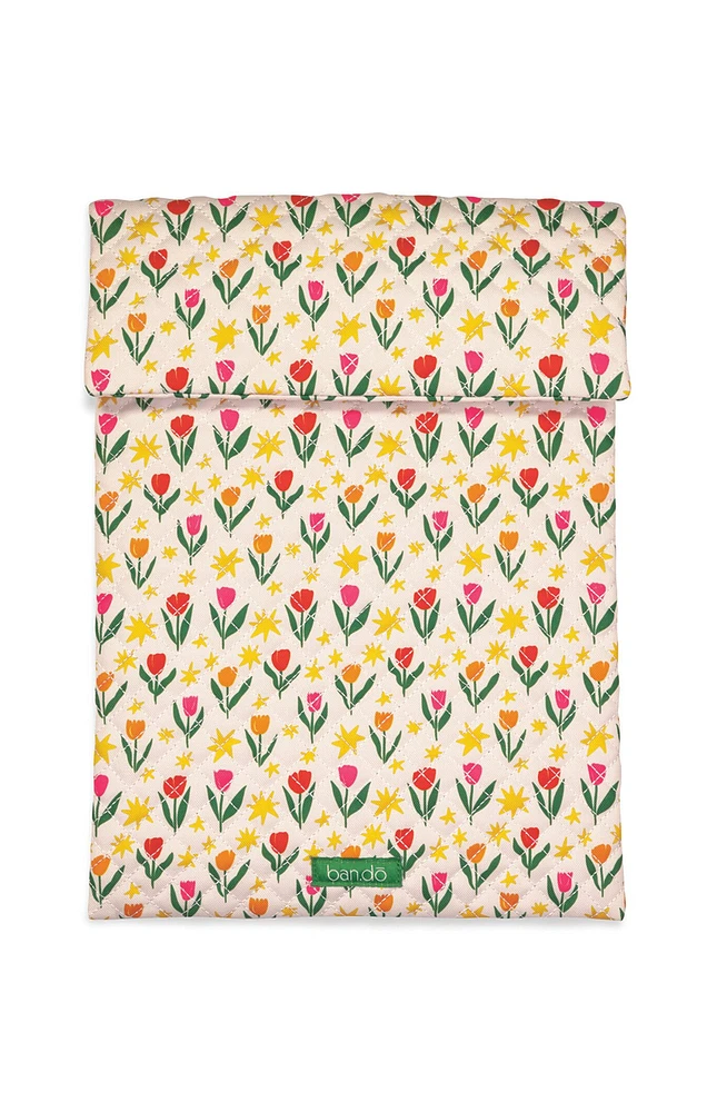 ban.do Tulips on Ivory Go-Go Laptop Sleeve
