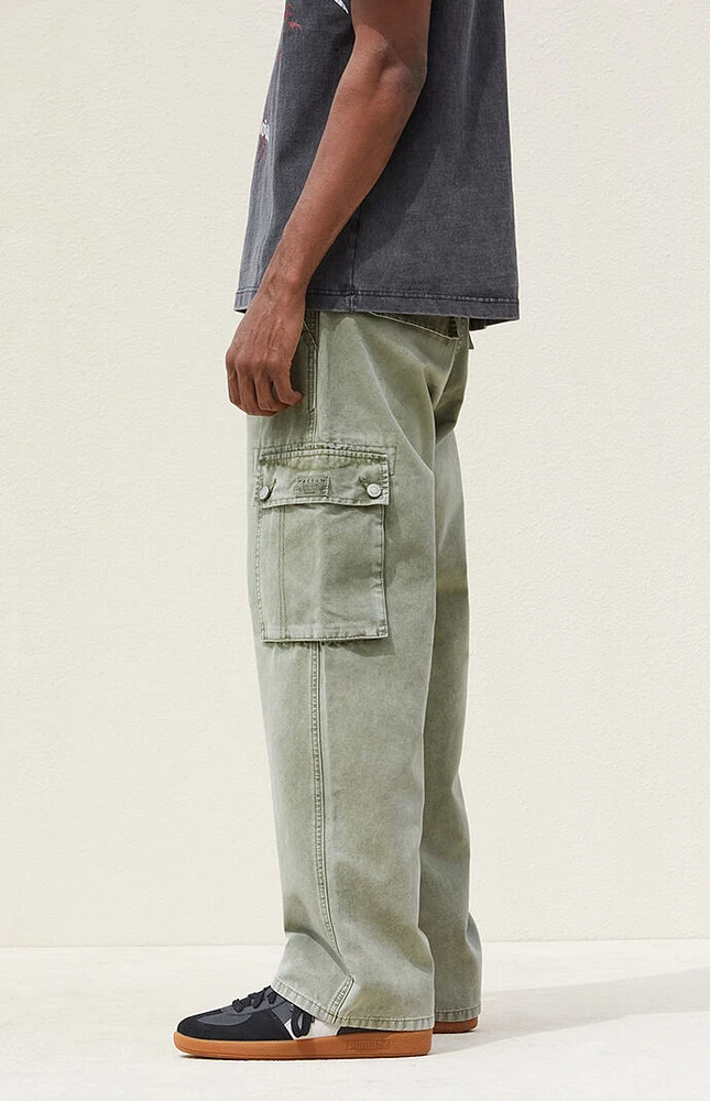 PacSun Olive Baggy Cargo Jeans