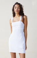 Beverly and Beck Matilda Bow Strap Mini Dress