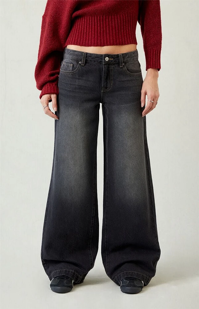 Pacsun Casey Low Rise Baggy Jeans Black Tinted