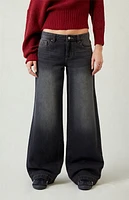 Pacsun Casey Low Rise Baggy Jeans Black Tinted