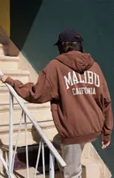 John Galt Brown Malibu Full Zip Hoodie