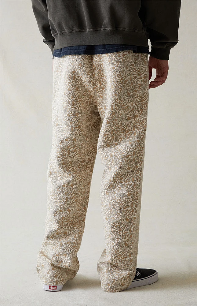 PacSun Canvas Printed Paisley Slim Trousers